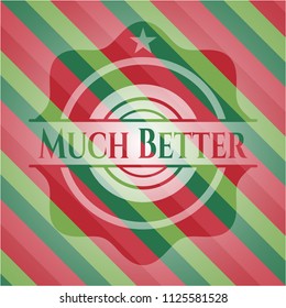 Much Better christmas badge background.