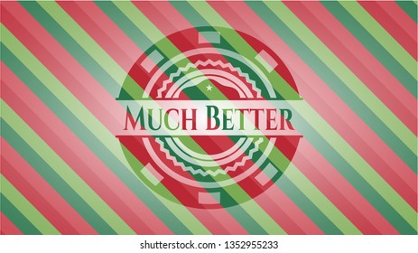 Much Better christmas badge background.