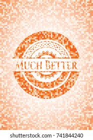 Much Better orange mosaic emblem