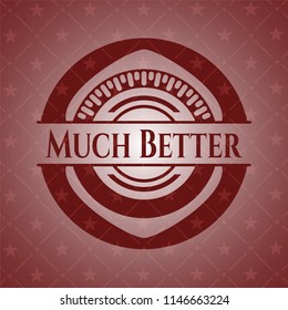 Much Better retro red emblem