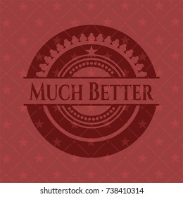 Much Better retro red emblem