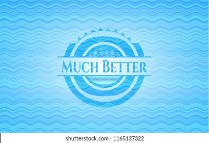 Much Better water emblem.