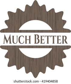 Much Better wood emblem. Retro