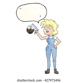 too much coffee freehand speech bubble textured cartoon