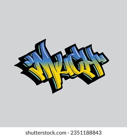 mucho graffiti vectorial etiquetando letra palabra texto arte callejero