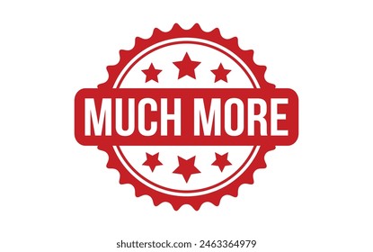 Much More rubber grunge stamp seal vector