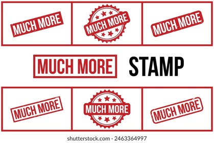 Much More Rubber Stamp Set Vector