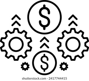 too much process loss icon over processing vector sign