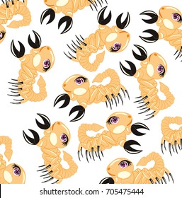Much scorpions ev white background are insulated