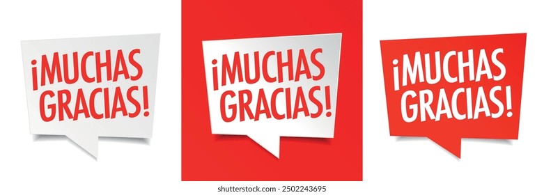 Muchas gracias, thank you so much, in spanish