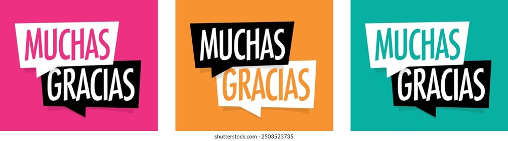 Muchas gracias, thank you so much, in spanish