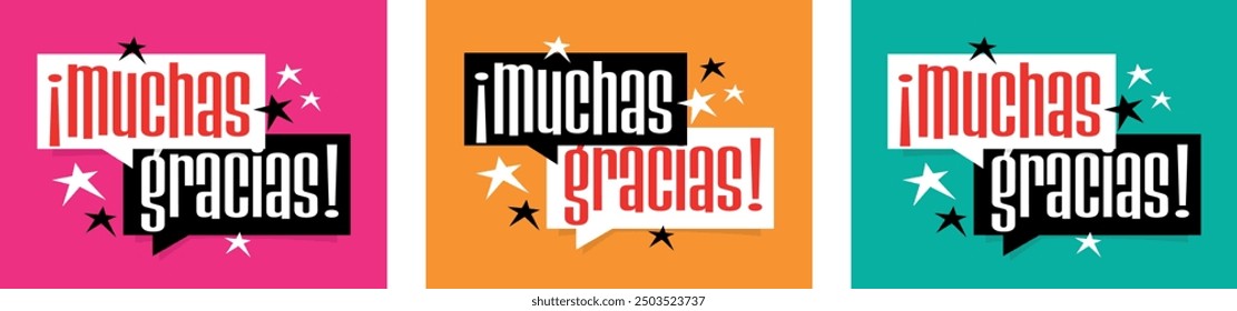 Muchas gracias, thank you so much, in spanish