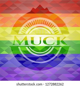 Muck lgbt colors emblem 