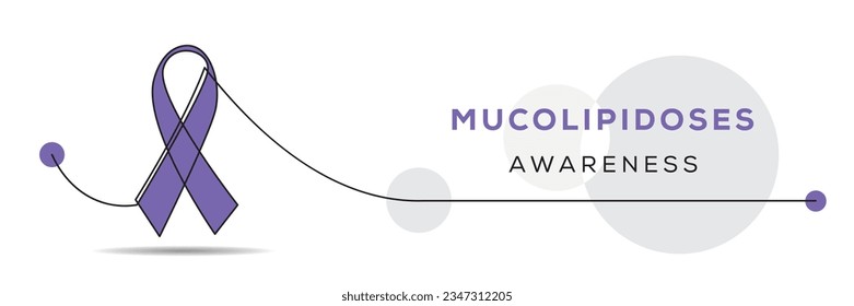 Mucolipidose Bewusstsein, Banner-Design, Vektorgrafik.