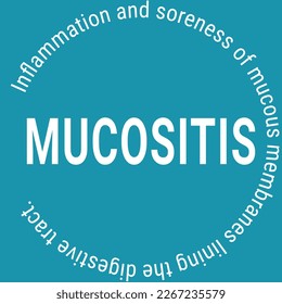 Mucositis: Inflammation and ulceration of the mucous membrane.