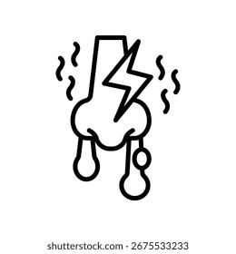 Mucous Barrier Icon Line Vector Illustration