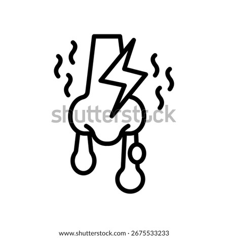 Mucous Barrier Icon Line Vector Illustration