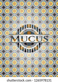 Mucus arabesque emblem background. arabic decoration.