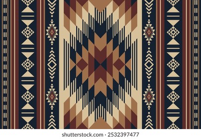 África de barro, África occidental, patrón inconsútil de África nativa, patrón inconsútil de Mali Navajo maliense. Azteca geométrica, patrón navajo, nativo étnico, tribal, sin costuras, para la impresión textil, decoración del hogar