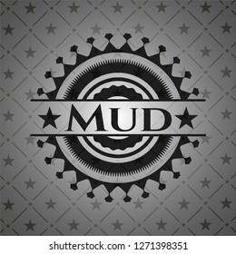Mud dark emblem. Retro