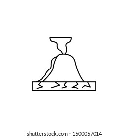 Mud flow icon. Element of natural disaster icon
