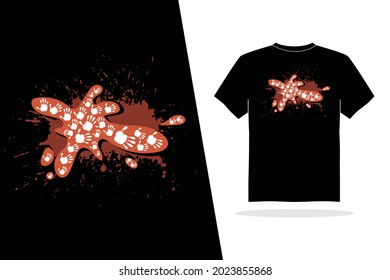Schlamm, Handschlamm-Design, Vektorgrafik-Design.