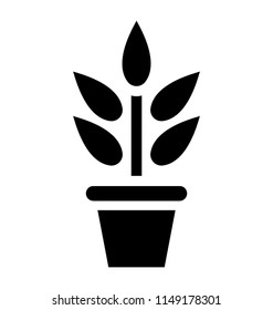
A mud having growing plant inside representing pot plant 
