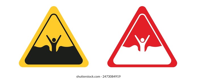Mud Hazard Alert Sign Prevent Slips in Muddy Work Areas