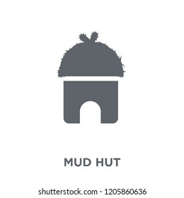 Mud hut icon. Mud hut design concept from Africa Symbols collection. Simple element vector illustration on white background.