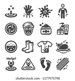 mud icon set