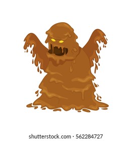 Mud Monster. Vector illustration 