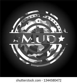 Mud on grey camouflage texture