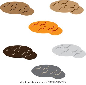 Mud puddle graphic design icons