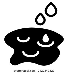 Mud Puddle Icon Spring, for uiux, web, app, infographic, etc
