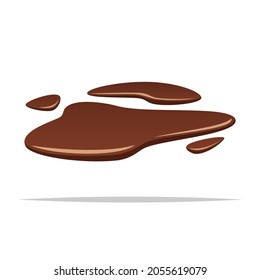 Mud Puddle Vector Isolated Illustration