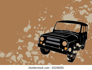 Mud splashes - 4x4 offroad concept background