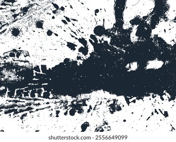 Mud tire tracking. Dirt track from the car wheel protector. Tire mark silhouette. Grunge overlay texture. Abstract black pattern. Vector illustration, EPS 10.