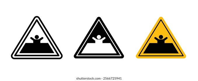 Mud warning signs vector collection pack