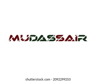MUDASSAIR Creative name style fonts design
