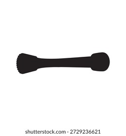 Muddler silhouette vector art white background