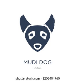 Mudi dog icon. Trendy flat vector Mudi dog icon on white background from dogs collection, vector illustration can be use for web and mobile, eps10
