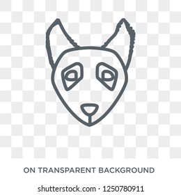 Mudi dog icon. Trendy flat vector Mudi dog icon on transparent background from dogs collection. High quality filled Mudi dog symbol use for web and mobile
