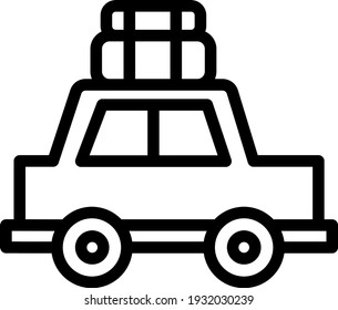 Mudik zu fahren ein Auto-Umriss Symbol für ramadan Inhalt