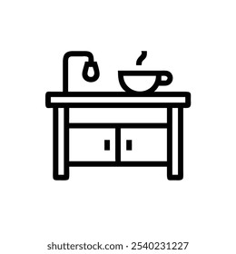 mud-kitchen icon vector illustration style
