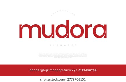 Mudora Modern Stylish Lowercase Alphabet Font for Fashion Branding and Contemporary Editorial Design