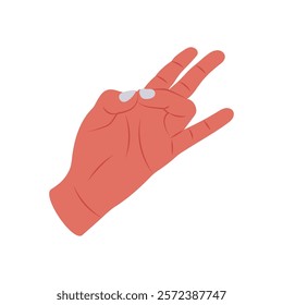 Mudra, Indian Symbol Vector Illustration