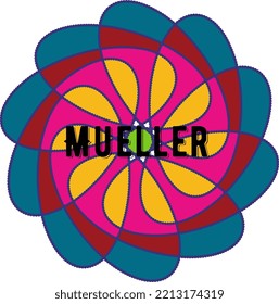 Mueller initial handwriting am handwritten logo for identity.