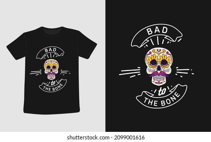 Muertos skulls  T-shirt Design Template 