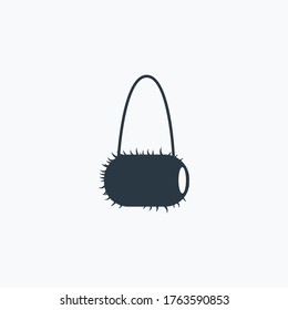 Muff bag icon isolated on clean background. Muff bag icon concept drawing icon in modern style. Vector illustration for your web mobile logo app UI design.