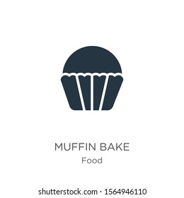 Muffin bake icon vector. Trendy flat muffin bake icon from food collection isolated on white background. Vector illustration can be used for web and mobile graphic design, logo, eps10